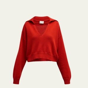 LOULOU STUDIO Aksi Cashmere-Blend Shawl Collar Sweater